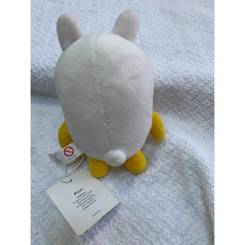 Kakao Friends MUZI Signature Mini Doll Plush - White Bunny Suit Yellow Radish